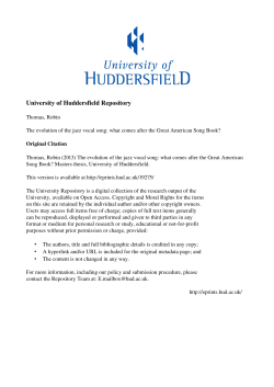 - the University of Huddersfield Repository