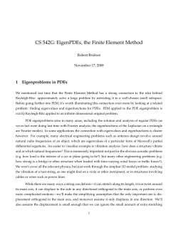 EigenPDEs, the Finite Element Method