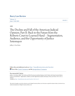 The Decline and Fall of the American Judicial Opinion, Part II: Back