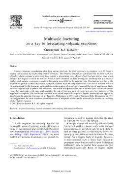 Multiscale fracturing as a key to forecasting volcanic eruptions