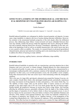 Effects of layering on the hydrological and mechanical response of