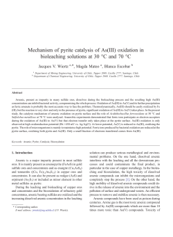 Mechanism of pyrite catalysis of As(III)