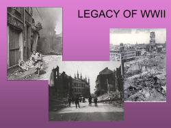 legacy of wwii - Mentor Public Schools