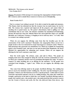 The Sermon on the Amount - United Methodist Church of Auburn