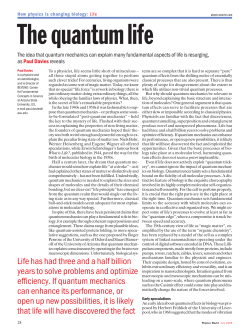 Life has had three and a half billion years to solve