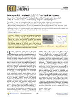 Few-Atom-Thick Colloidal PbS/CdS Core/Shell Nanosheets