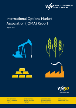 International Options Market Association (IOMA) Report
