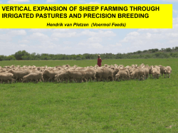 H.v.Pletzen: Vertikale Uitbreiding van Skaapboerdery d.m.v.