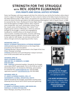 strength for the struggle with rev. joseph ellwanger