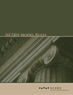 NCSBN Model Rules