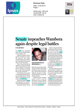 Senate impeaches Wambora again despite legal battles