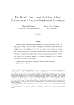 Can Gender Parity Break the Glass Ceiling? - Berta Esteve