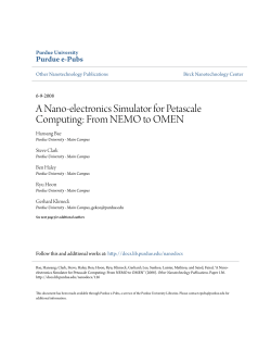 A Nano-electronics Simulator for Petascale - Purdue e-Pubs
