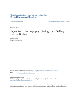 Pageantry to Pornography: Gazing at and Selling Female Bodies