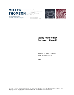 Getting Your Security Registered&hellip;Correctly