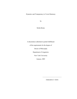 Dynamics and Transparency in Vowel Harmony