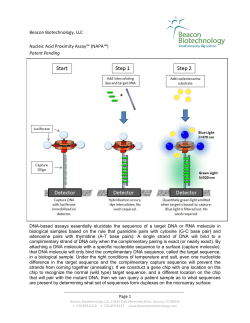 Beacon Biotechnology, LLC Nucleic Acid Proximity Assay&trade; (NAPA