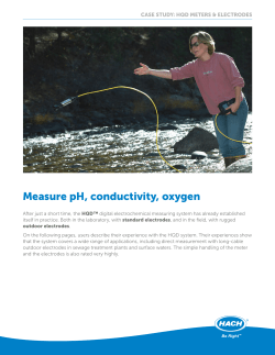 Measure pH, conductivity, oxygen