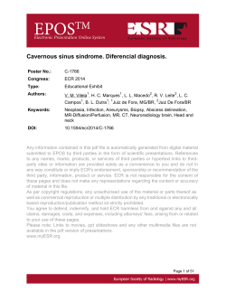Cavernous sinus síndrome. Diferencial diagnosis.