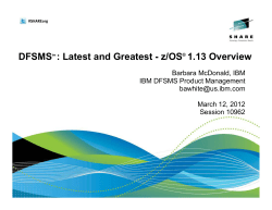 DFSMStm : Latest and Greatest