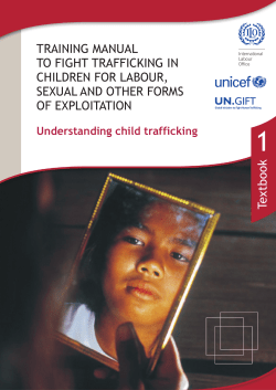 Training manual to fight trafficking in children for labour