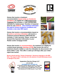 Homes that receive a treatment recommendation based solely on