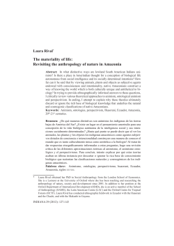 The materiality of life: Revisiting the anthropology of nature in