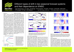 Different types of drift in two seasonal forecast systems and their