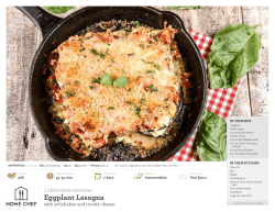 Eggplant Lasagna