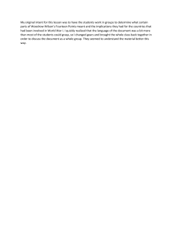 My original intent for this lesson was to have the students work in
