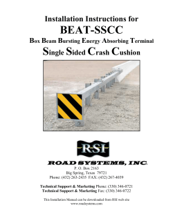 Installation Manual - Road Systems, Inc.