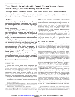Tumor Microcirculation Evaluated by Dynamic