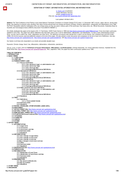 21/5/2014 DEFINITIONS OF FOREST, DEFORESTATION
