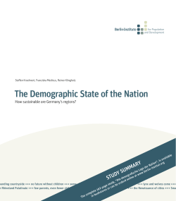 The Demographic State of the Nation - Berlin