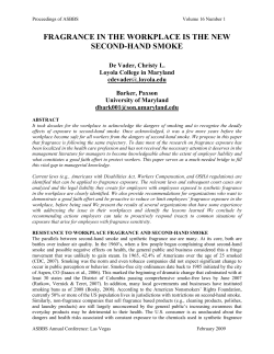 fragrance in the workplace is the new second