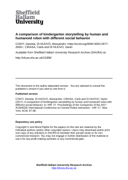 A Comparison of Kindergarten Storytelling by Human and