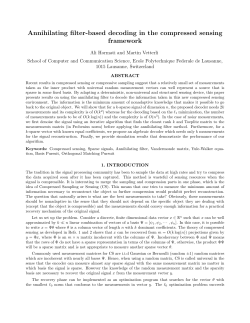 Annihilating filter-based decoding in the compressed sensing