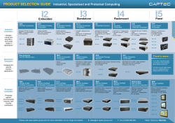 Captec Product Selection Guide
