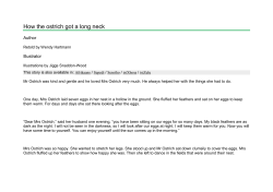 How the ostrich got a long neck