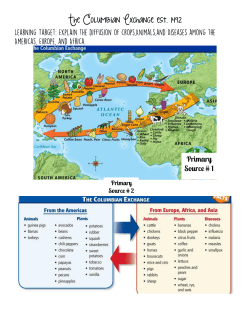 The Columbian Exchange est. 1492