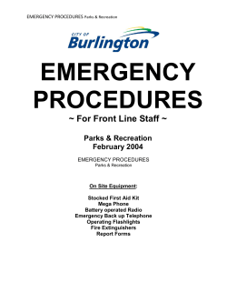 EMERGENCY PROCEDURES