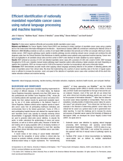 Efficient identification of nationally mandated