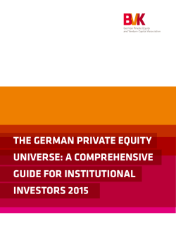 the german private equity universe