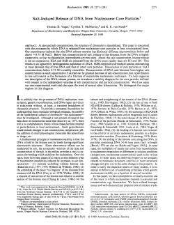 Salt-Induced Release of DNA from Nucleosome Core Particles?
