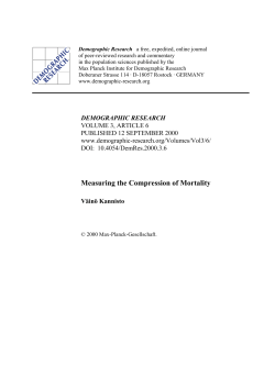 Measuring the compression of mortality