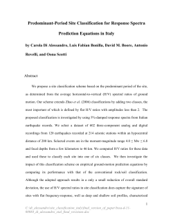 Predominant-Period Site Classification for