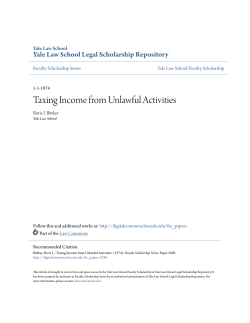 Taxing Income from Unlawful Activities