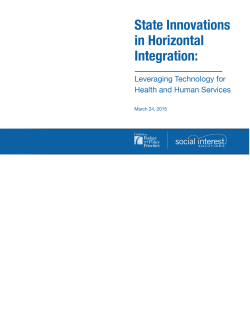 State innovations in horizontal integration
