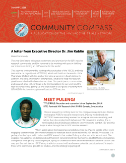MEET PULENG! - HIV Vaccine Trials Network
