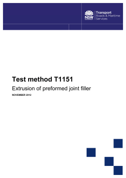 Test method T1151 - Roads and Maritime Services